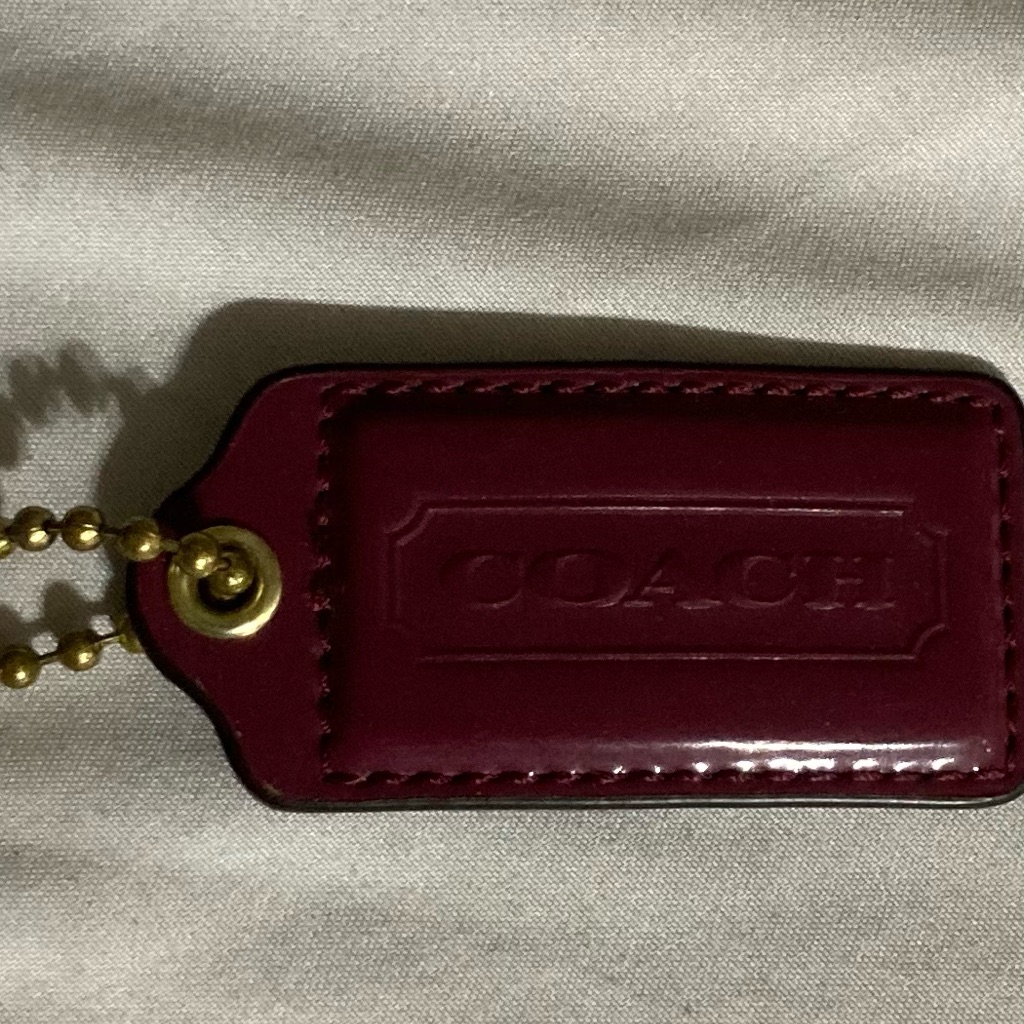 Coach Deep Red Leather Purse Hang Tag Coach Deep Red Leather Purse Hang Tag
